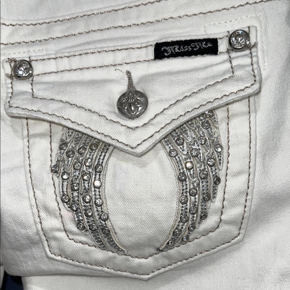 Miss Me Women's Classic White Skinny Jeans NWT Size 26 inseam 31.5 JP5082534 - Picture 5 of 14